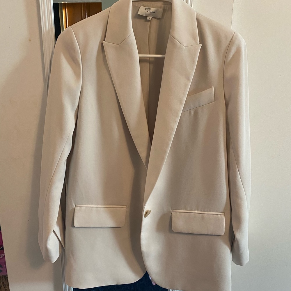 Vince Cream Oversized Blazer